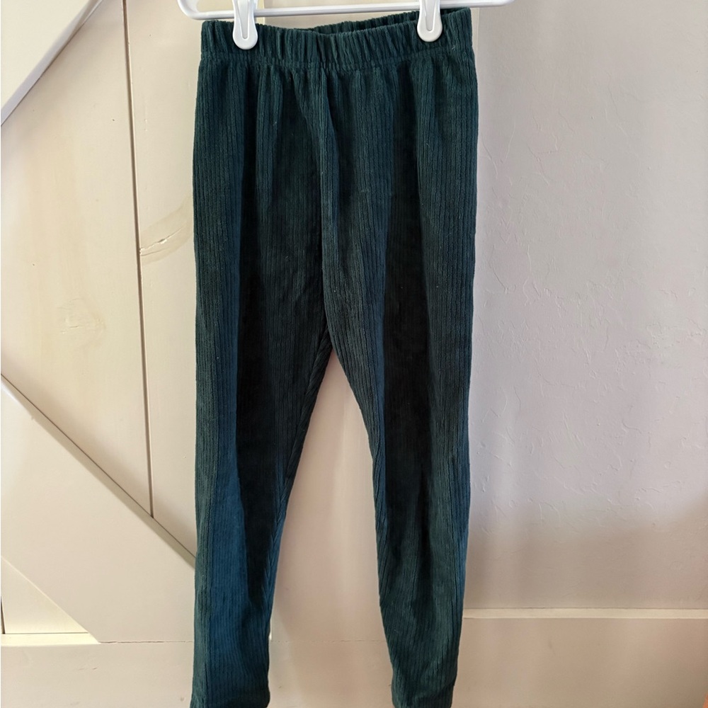 Hanna Andersson Kids Corduroy Leggings - Deep Green